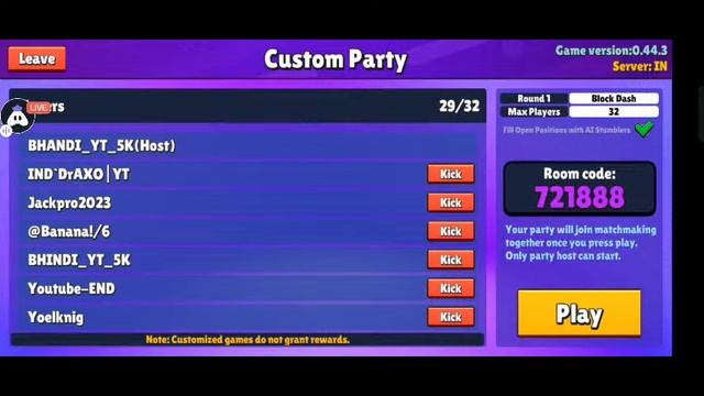 STUMBLE GUYS LIVE|UNLIMITED BLOCK DASH|INFINITY BLOCK DASH LIVE| #stumbleguyslive #stumbleguys смотреть онлайн