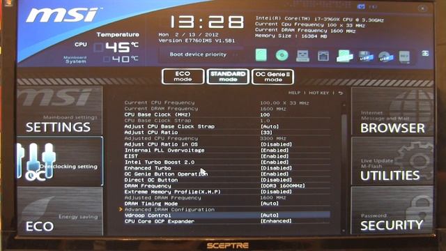 X79A-GD65(8D) ClickBIOS II смотреть онлайн
