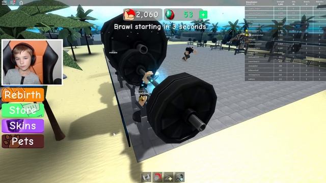 I'M THE STRONGEST DUDE ON THE PLANET!!! / ROBLOX WEIGHT LIFTING SIMULATOR 3 смотреть онлайн