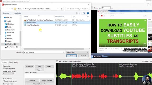 How to Sync Subtitles Using the Point Sync Via Other Subtitle Feature In Subtitle Edit смотреть онлайн
