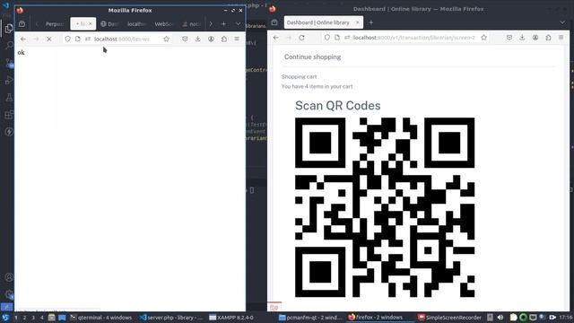 MEMBUAT QR CODE REALTIME DARI MONITOR 1 KE MONITOR 2 MENGGUNAKAN WEBSOCKET смотреть онлайн