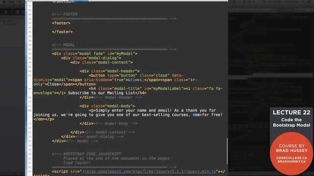 22 Learn How to Create a Modal Popup using Bootstrap смотреть онлайн