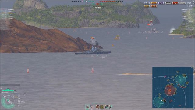 84K salvo with 8 x 15" guns? || World of Warships смотреть онлайн