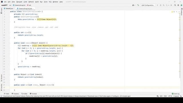 Week 9 OOP - ArrayLists and such смотреть онлайн