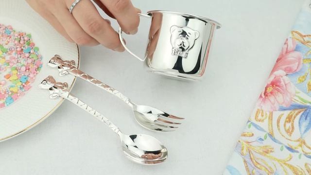 Набор Аргента Dodo кружка Мишка малыш+ложка+вилка Медведь 474НБ05801 смотреть онлайн