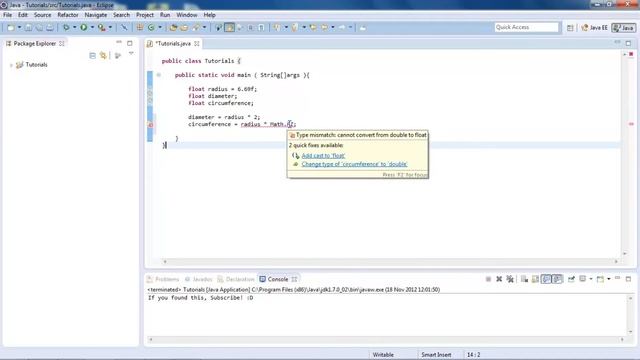 Learn Java - #19 - Circumference of Circles смотреть онлайн