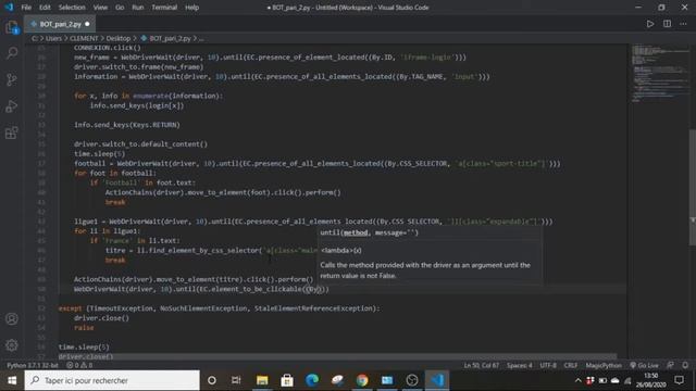 Automation & Web Scraping : Betting on Football with Selenium - Python смотреть онлайн