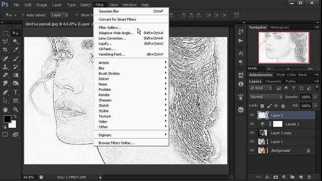 [Photo Manipulation] How To Make a Pencil Sketch in Photoshop смотреть онлайн