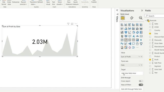 How To Create a KPI visual in Power BI смотреть онлайн