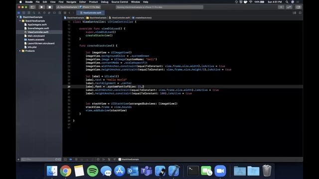 Create StackViews in Swift 5 (Xcode 12, 2020) - iOS Development смотреть онлайн