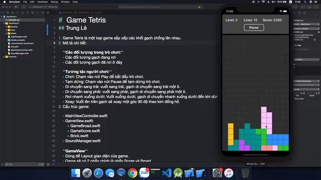Game Tetris Swift смотреть онлайн