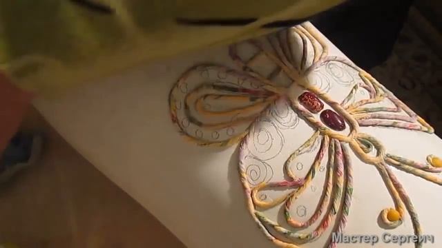 Напольная ваза своими руками. Декор вазы в технике Пейп-Арт смотреть онлайн