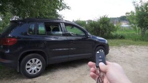 Volkswagen Tiguan - как закрыть и открыть окна с ключа
