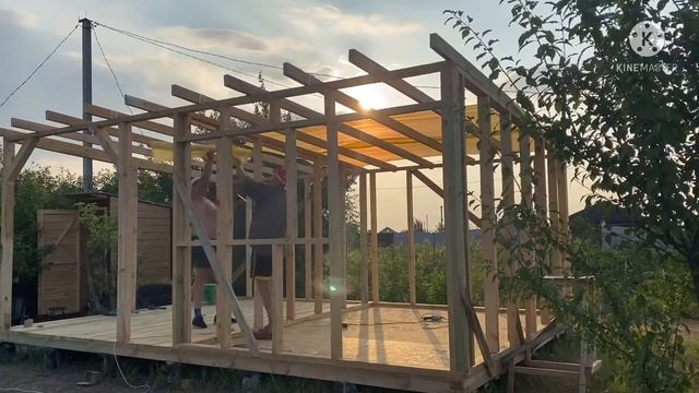 9 - СЕРИЯ | СТРОЮ ДАЧУ С НУЛЯ | ОДНОСКАТНАЯ КРЫША | ОБРЕШЁТКАХ И КОНТРОБРЕШЕТКА | ГИДРОИЗОЛЯЦИЯ смотреть онлайн