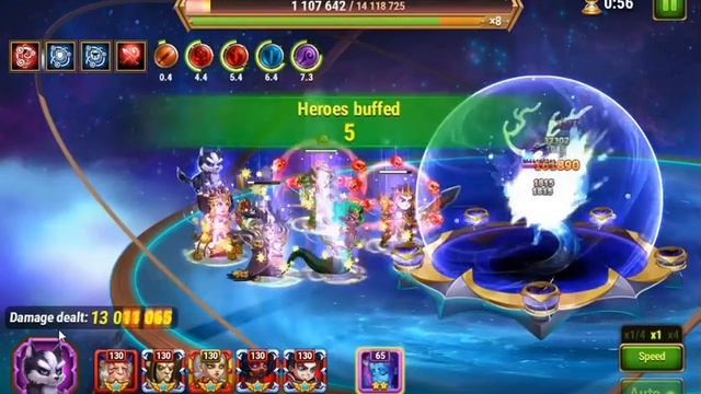 HERO WARS - DEFEATING OSH THE ETERNAL KEEPER IN ONE BATTLE