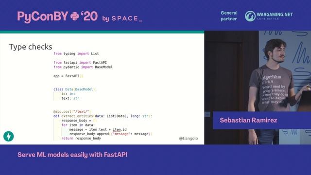 PyConBY 2020: Sebastian Ramirez - Serve ML models easily with FastAPI смотреть онлайн