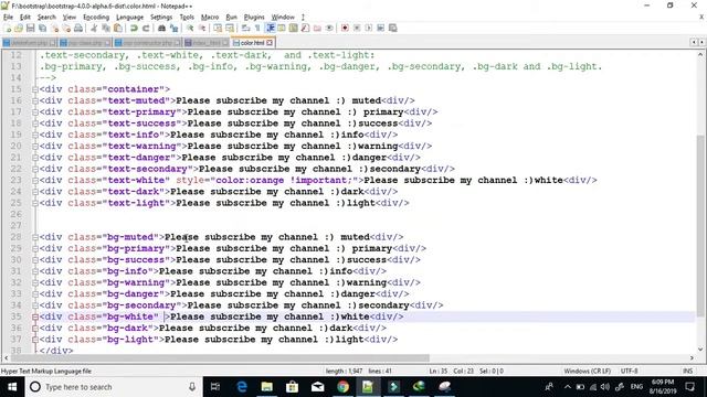 Bootstrap 4 Tutorial in Urdu/Hindi Part 3: Bootstrap 4 colors in Urdu/Hindi |by tricky skills смотреть онлайн