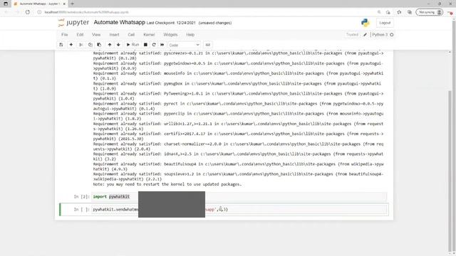 Automate WhatsApp Message using Python смотреть онлайн