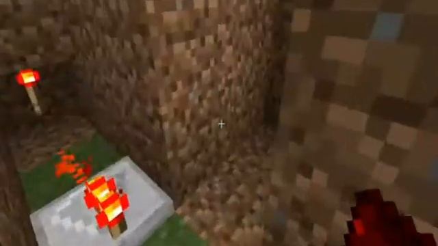 Постройка секретной двери в minecraft