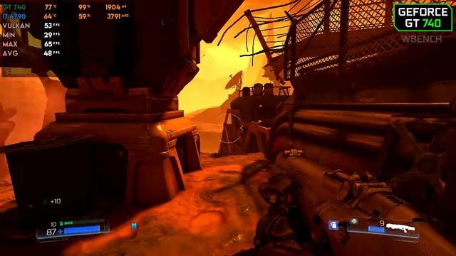 DOOM (2016) on GT 740 - FPS Test смотреть онлайн