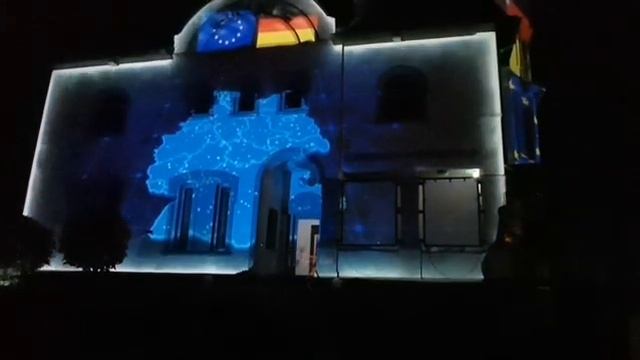Видеомэппинг на здание консульства Германии в Калининграде смотреть онлайн