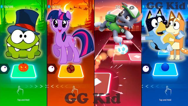 Nom Nom Monster - Rarity My Little Pony - Skye Paw Patrol - Bluey! Tiles Hop EDM Rush! смотреть онлайн