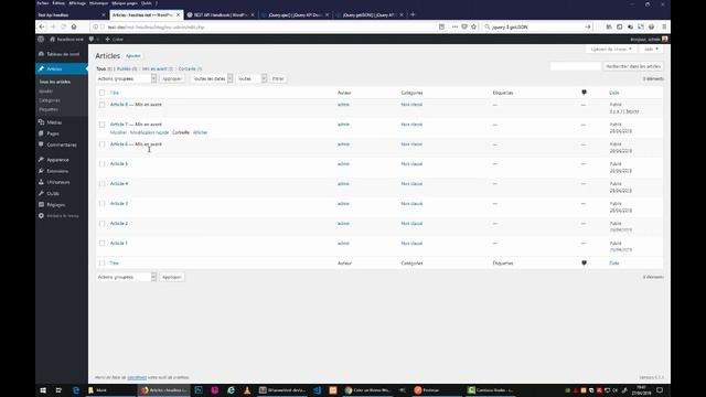 vidéo 3/6 - Utiliser WP-Rest Api dans un site statique смотреть онлайн