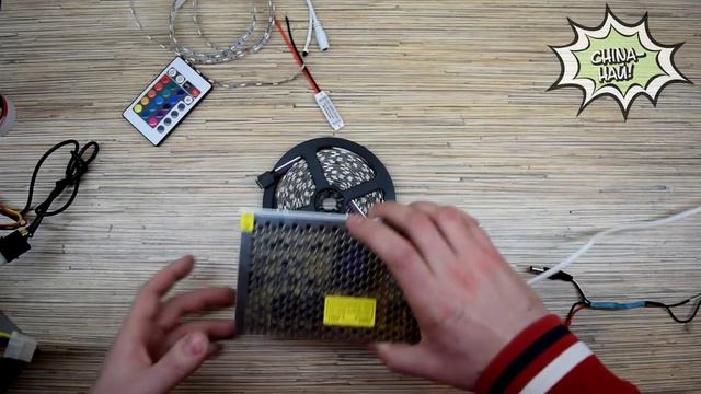 5050 RGB СВЕТОДИОДНАЯ ЛЕНТА С АЛИЭКСПРЕСС. ПОДКЛЮЧЕНИЕ НА ПОТОЛОК! смотреть онлайн