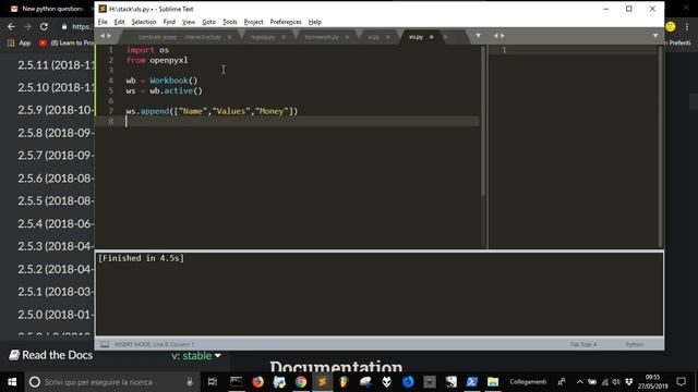 Python and Excel: fastest way to input data смотреть онлайн