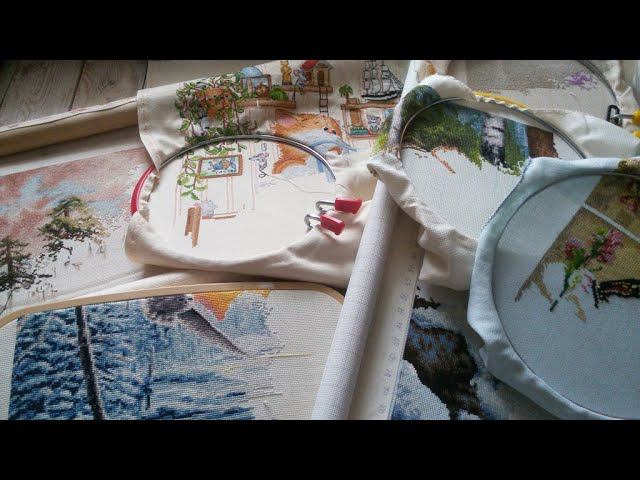 Вышивка в марте 22г 2 Финиша и 1 старт. 9 процессов и 28 тыс. крестиков. смотреть онлайн