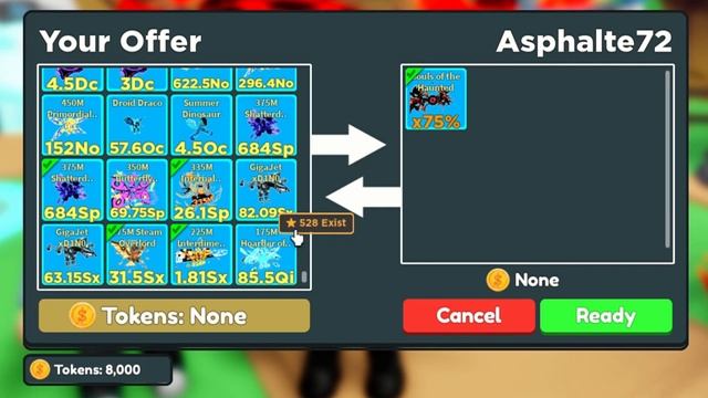 600,000 TO 1,000,000 TOKENS VALUE PET TRADE?! Insane Trade in Clicker Simulator (Roblox) смотреть онлайн