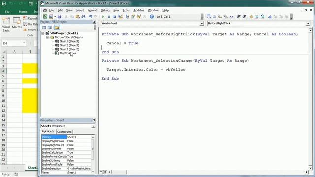 Excel VBA Objects: Events and Event Procedures смотреть онлайн
