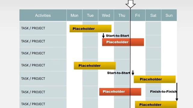 Free Gantt - Week Keynote charts смотреть онлайн