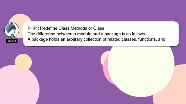 PHP : Redefine Class Methods or Class смотреть онлайн