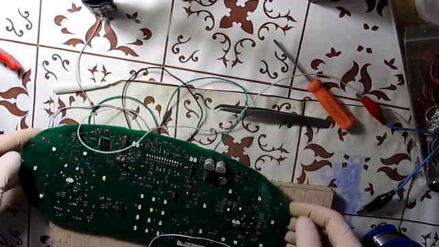 Процесс пересвета приборки Lada Granta + установка контроллера подсветки