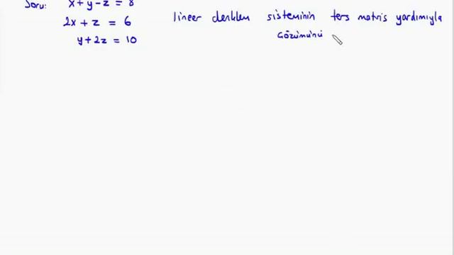 Lineer Cebir : Ters Matris Yardımıyla Lineer Denklem Sistemlerini Çözme (www.buders.com) смотреть онлайн
