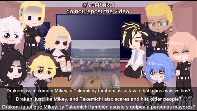 • Tokyo Revengers react to Takemichi// Takemichi as Satoru Gojo• Manga SPOILER смотреть онлайн