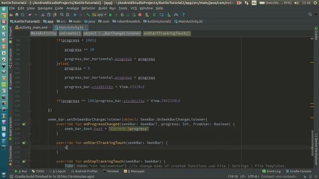 Android Kotlin Usage Tutorial #009 - Seek Bar(Discrete) смотреть онлайн