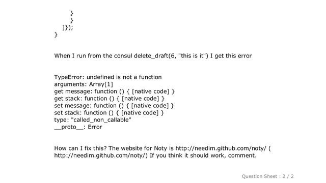 jQuery : Javascript plug in Noty gives error смотреть онлайн