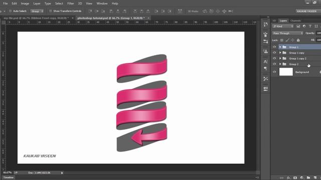 Photoshop Tutorial | 3D Logo Design (Cylindrical) смотреть онлайн