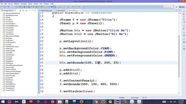 #4 Java Swing Tutorial in Pashto | AbsoluteLayout смотреть онлайн