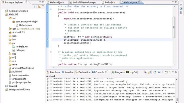 5 NDK初步5 JAVA的JNI应用详解2 смотреть онлайн