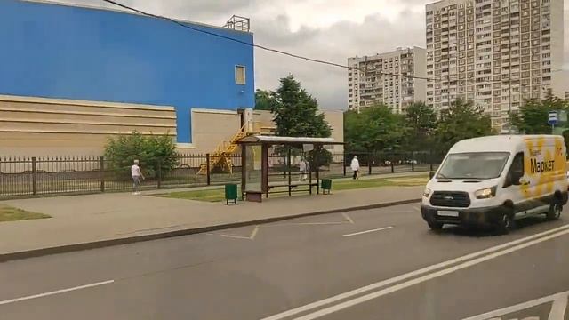 Поездка на автобусе ЛиАЗ-5292.65 ТС 654 77 (1757932) Маршрут № 619 (708) Москва смотреть онлайн