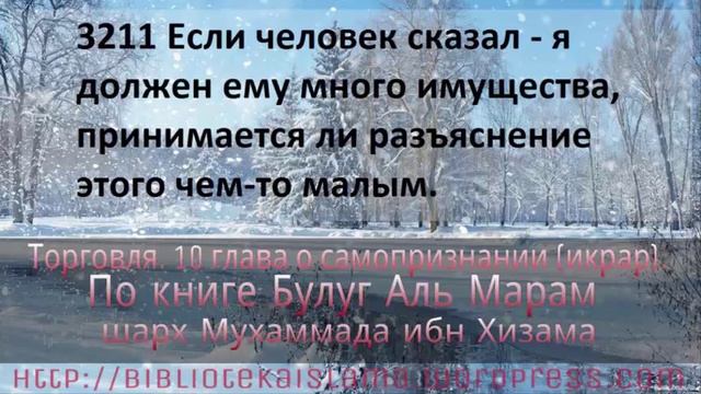 3211 Если человек сказал я должен ему много имущества, принимается ли разъяснение этого чем то ма смотреть онлайн