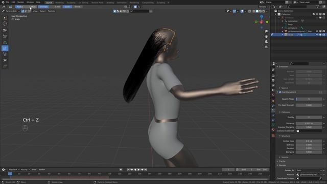 How to get Better Hair Dynamics / Simulations in Blender смотреть онлайн