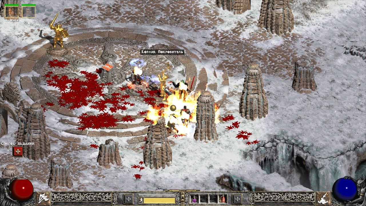 Diablo 2 Вершина Арреат. Победа над Балом. Сложность HELL(ад) Варвар и волшебница. Кооператив. смотреть онлайн