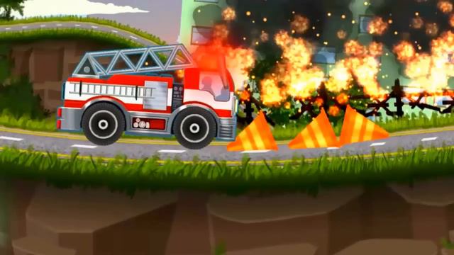 Мультфильмы для детей! ПОЖАРНАЯ МАШИНА тушит пожар! Развивающий мультик СПАСАТЕЛИ ГОРОДА смотреть онлайн