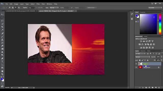 Photoshop CC 2016 How to blend images смотреть онлайн
