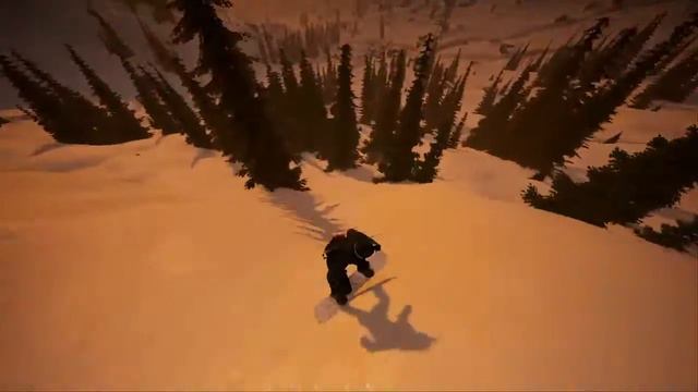 STEEP - Racing throught trees at sunset смотреть онлайн