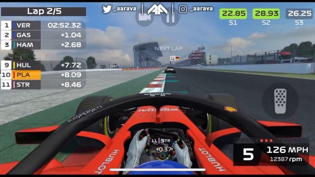 Last to ? Challenge at Spain! - F1 2019 Game Update for F1 Mobile Racing! смотреть онлайн